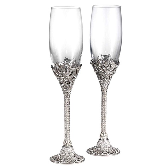 Olivia Riegel Other - {Olivia Riegel} Windsor Crystal Champagne Flutes